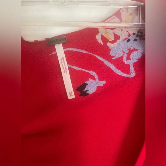 Time On My Side Red Floral Print Wrap Dress - Picture 8 of 9